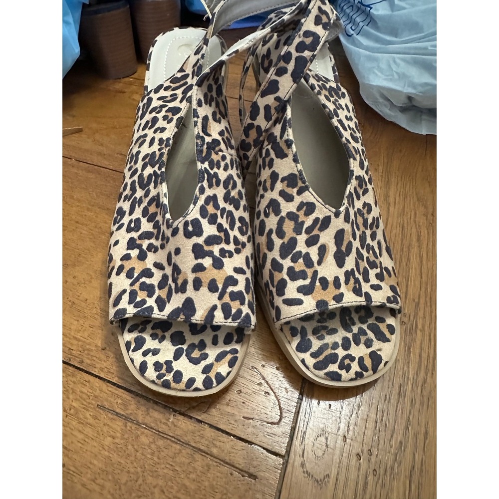 c comfort est 1946‎ leopard print sandals 11